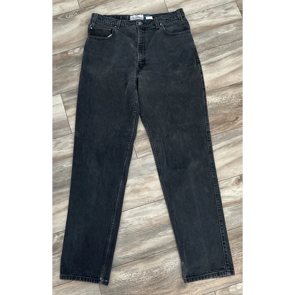 Vintage Levi's 540 Men's Size 36X34 Orange Tab Relaxed Black Denim Jeans 1994